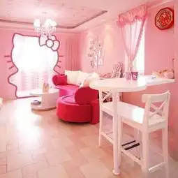 客厅吧台粉色装修效果图2017客厅吧台粉色家装图片欣赏