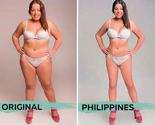 来自18个国家的设计师ps同一张美女图,突显出各国的审美差异