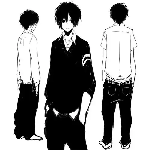 高级感男生头像动漫黑色