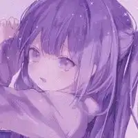 紫色系可爱头像动漫女头