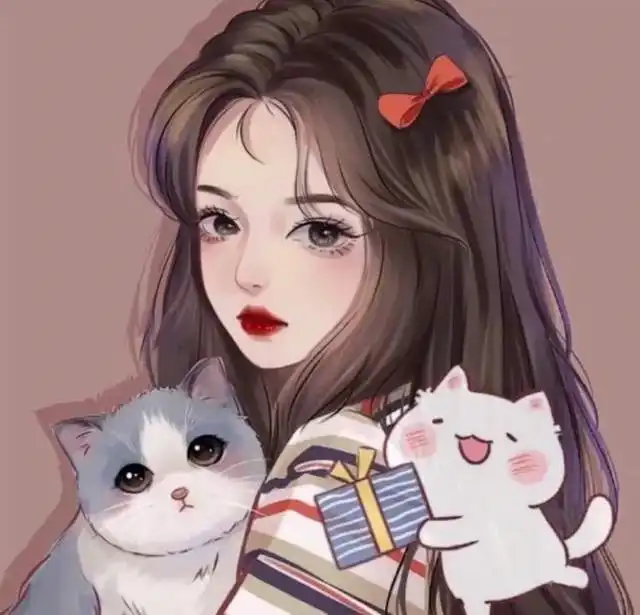 超级好看的手绘女生头像