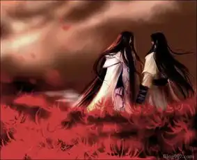 唯美古风彼岸花图片189272最好有穿红衣的女子周围一片彼岸花