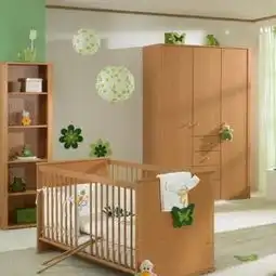 绿色清新的宝宝儿童房效果图效果图