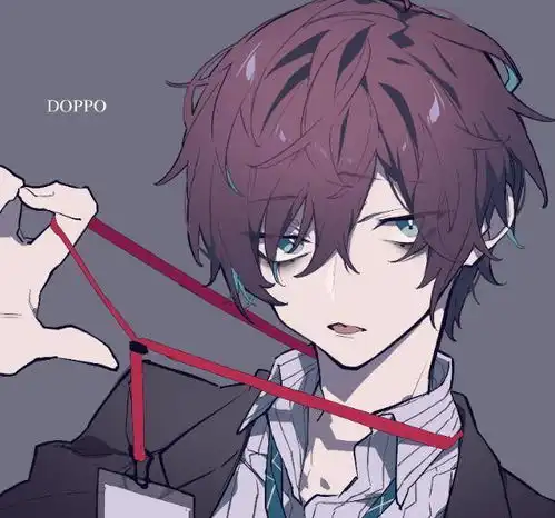 插画男生动漫头像