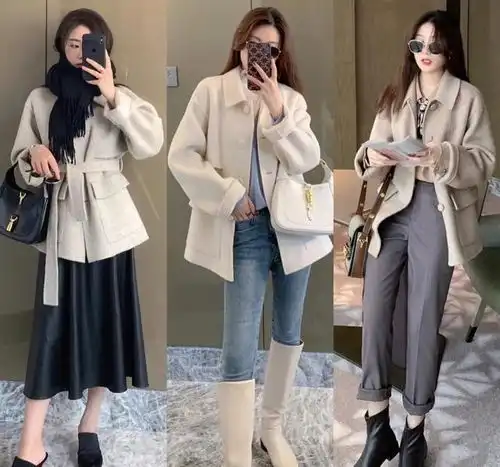 看了这么多韩系大衣look,还是她的穿搭最高级,简直是模板