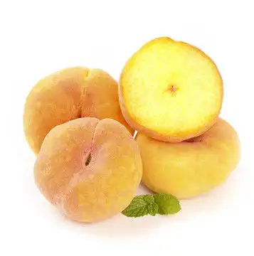 白底上放着切开的黄蟠桃,蔬菜水果,食品餐饮,摄影素材,汇图网