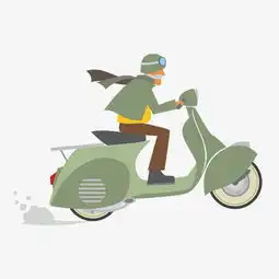 绿色骑电车的男孩矢量素材图片素材其他格式下载动漫人物大全