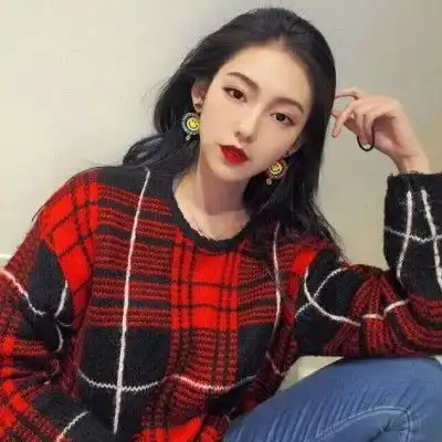 红色系女生头像可爱大全超好看的女生微信头像2019