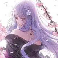 灰白色头像动漫女系头像