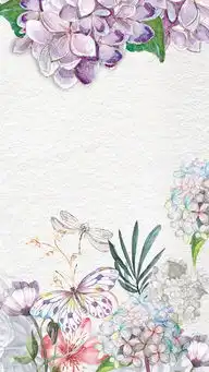 春季手绘花卉宣传h5背景背景图片素材免费下载psd格式熊猫办公