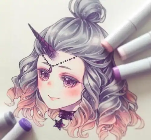 十二星座拟人头像,不同颜色的美女萌妹,哪个颜色属于你的星座