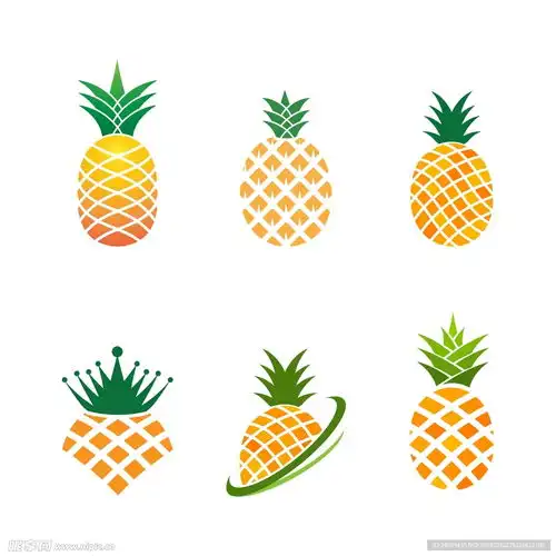 卡通菠萝设计图