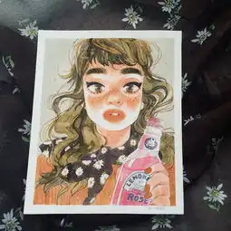 插画粉与薄荷蓝清甜的复古味