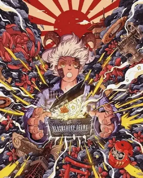 眼球炸裂赛博朋克插画大赏