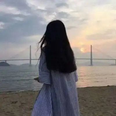 韩系头像女小清新真人背