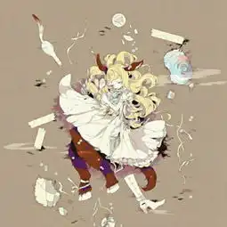 黑暗丧系动漫图片女生头像二次元病娇少女图片