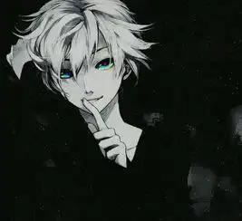 黑白半身头像暖系图