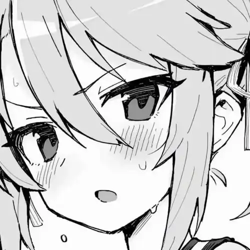 盐系动漫女头像黑白