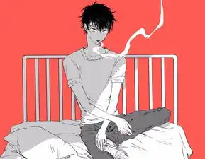 小伙伴们有没有点烟的动漫头像