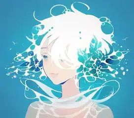 绘画欣赏带着淡淡的治愈光芒,二次元小清新插画