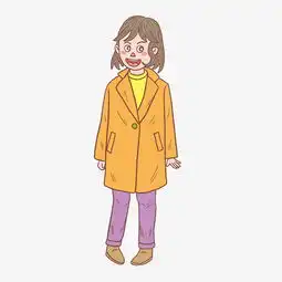 冬季冬日短发少女卡通手绘图片素材其他格式下载动漫人物大全