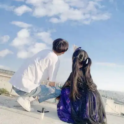 文艺情侣头像一对2020情侣头像真人唯美