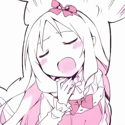 动漫粉色漫画女头仙女生气是会拿粉色的斧头劈你的