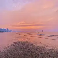 烟台能看海上日落的地...纪念啊的此刻十六番