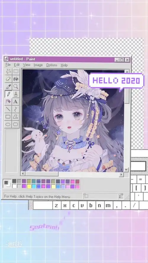 紫色系漫画头像有人要吗一甜相机