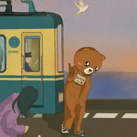 绿色系情侣头像一左一右