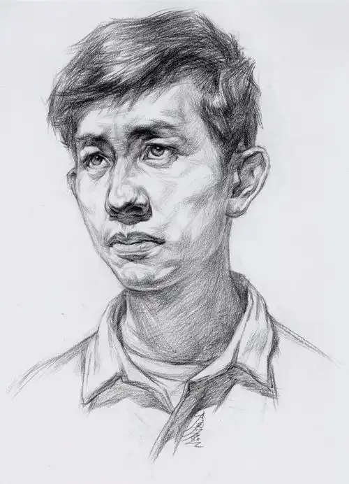 素描微信头像图片男