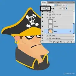 使用photoshop绘制海盗角色