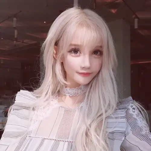 染发韩系发型卷发波浪空气刘海