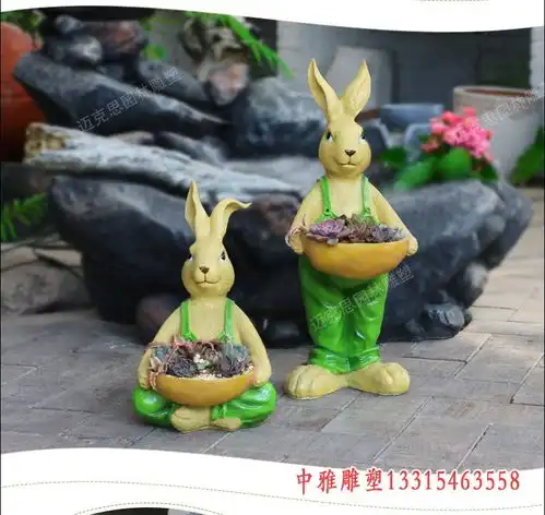 玻璃钢卡通兔子雕塑黑龙江玻璃钢卡通兔子雕塑定制厂家