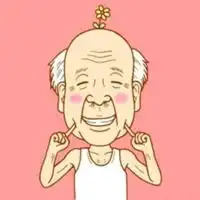 卡通情侣头像老奶老头素