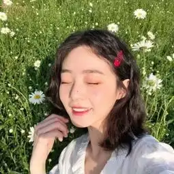 清新绿色头像女生可爱萌