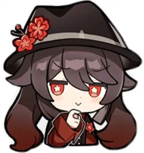 原神胡桃表情包91张无水印