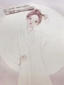 手绘日记绘画过程悠悠古风女扮男儿胜红妆