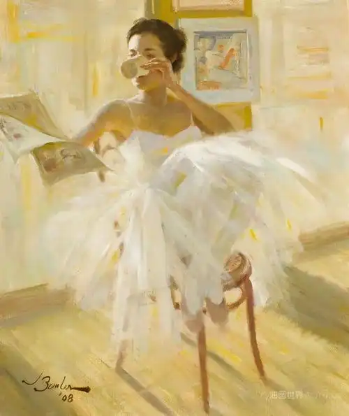 josephbowler治愈系人物油画