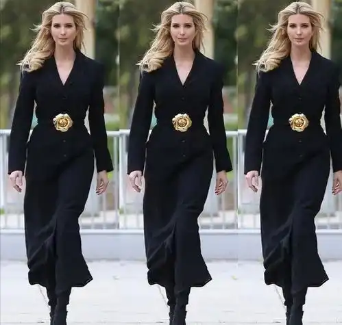 伊万卡经典穿搭,尽显名媛范,小香风搭配高跟鞋霸气侧漏