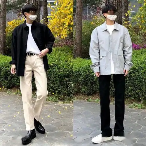 男生简约纯粹的男友风穿搭