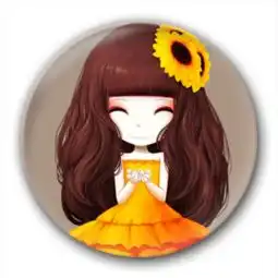 花花姑娘系列图可换7.5个性徽章