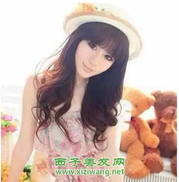 女生潮流日系中长发图片