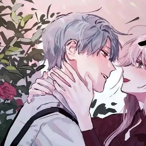 动漫情侣头像晚来点没关系只要最后是你