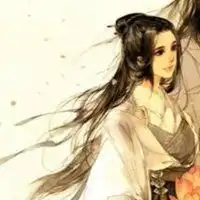 蓝色少女古风头像