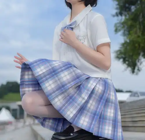 jk少女,短发女孩,甜美穿搭