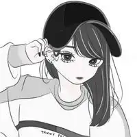 动漫黑白好看可爱呆萌长发女生头像微信头像图片大全
