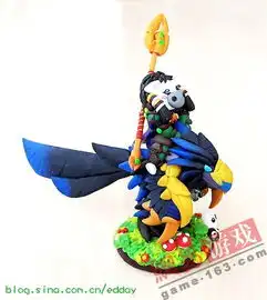 美女玩家软陶小白的萌系魔兽世界系列作品