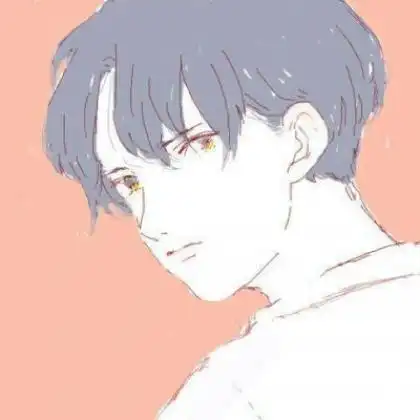 蓝色头像男生动漫冷酷