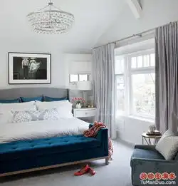 灰色系魅力家居灰色典雅中户型卧室实景图床